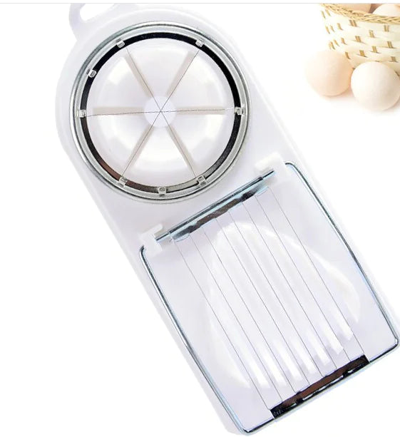2-in-1 Double-Head Egg Cutter and Slicer